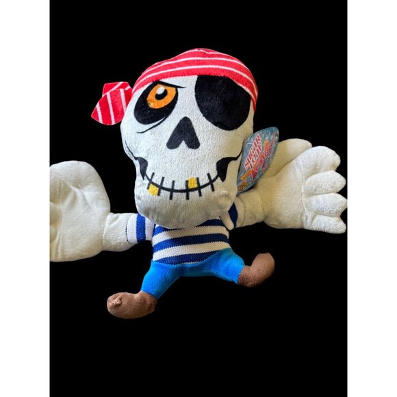 Sugar Loaf  Skeleton Pirate Plush 2016 large hands Kellytoy  Halloween tags - Picture 1 of 6